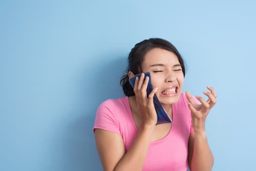 牙痛冷敷